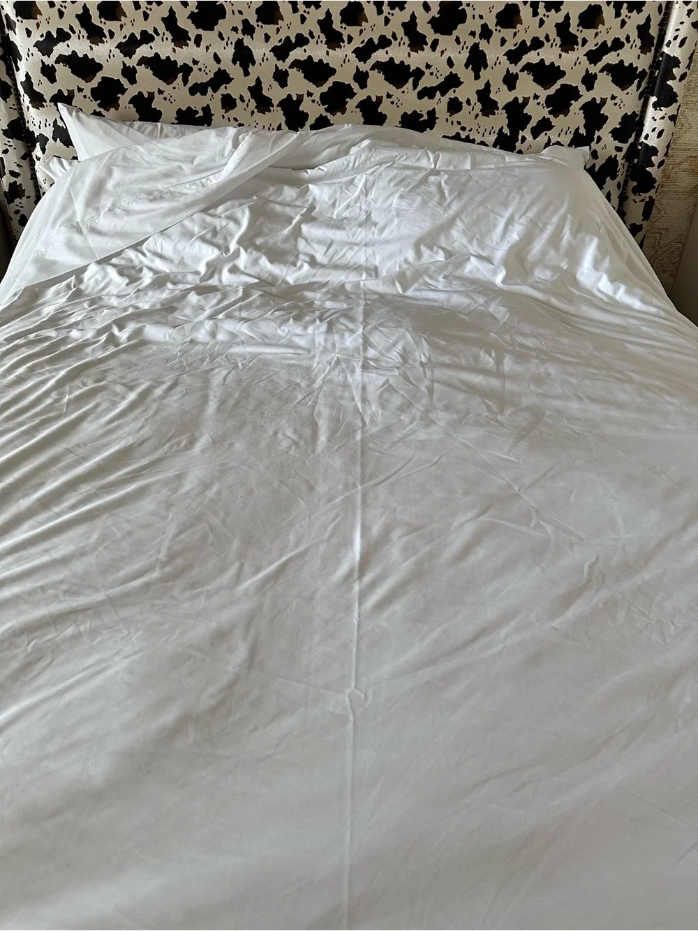 Monarch Cypress Microfiber White Queen Size Flat Sheet
